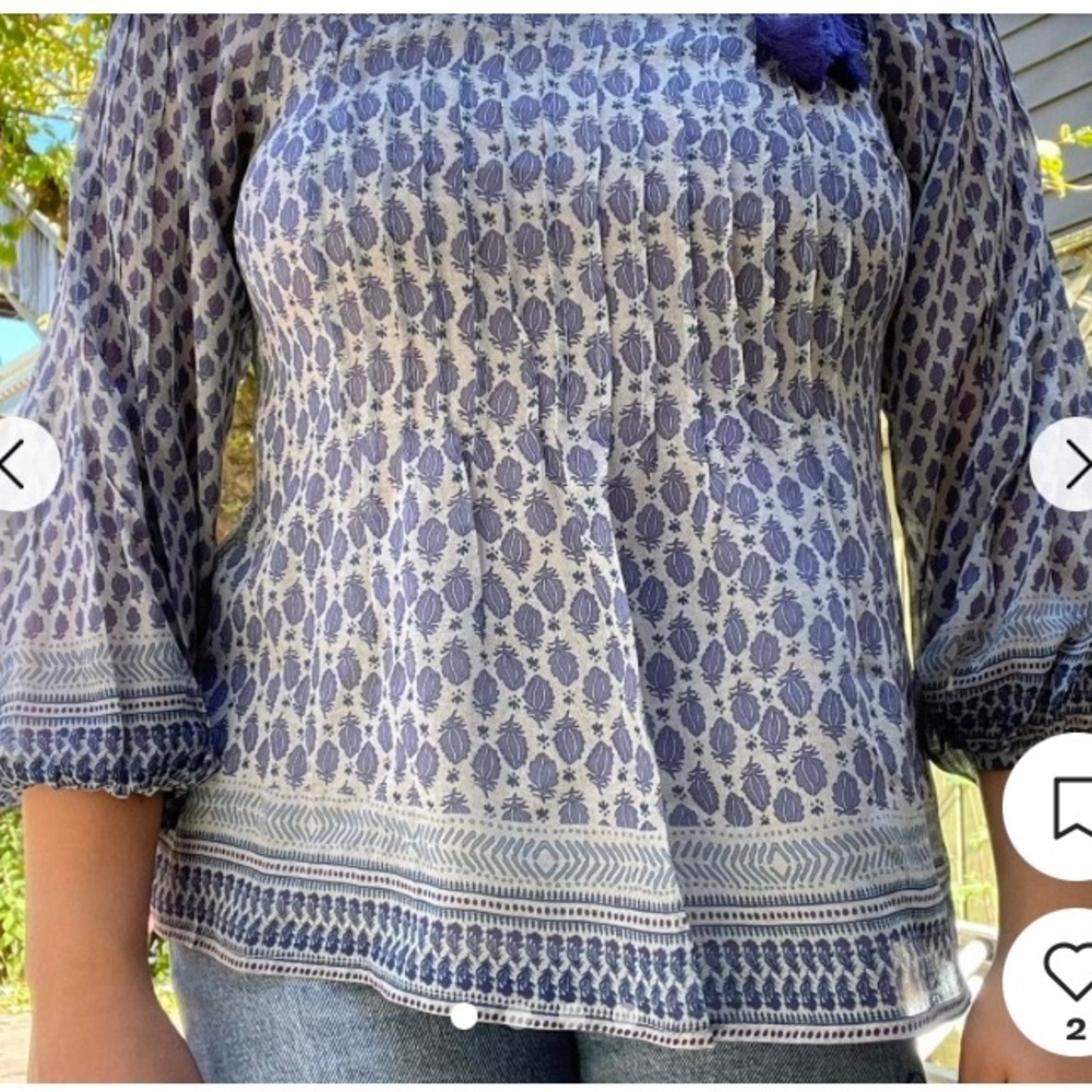 Sundance Silk Top Size M